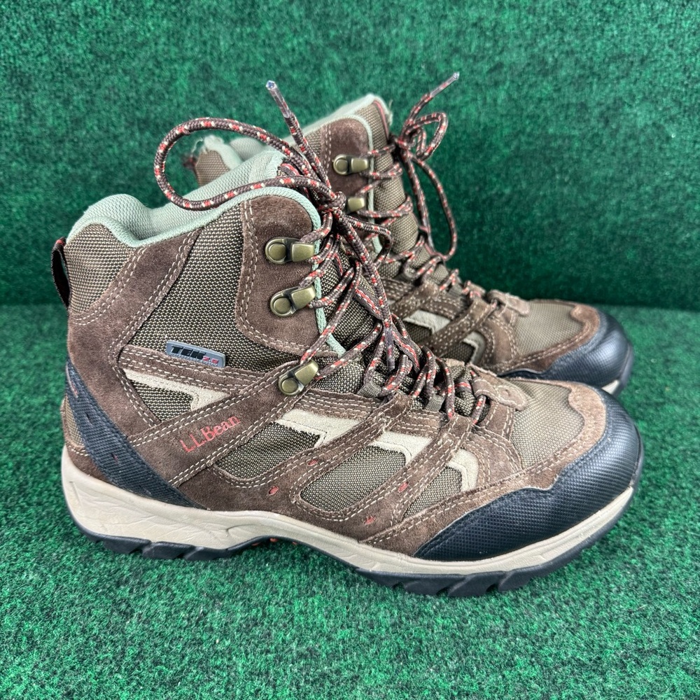 Men’s LL Bean Tek 2.5 Waterproof Hiking Boots Brown suede 258495 See Pics Sz 10M